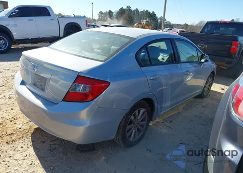 2012 Honda Civic Ex-L from USA, damaged, VIN 2HGFB2F98CH543961